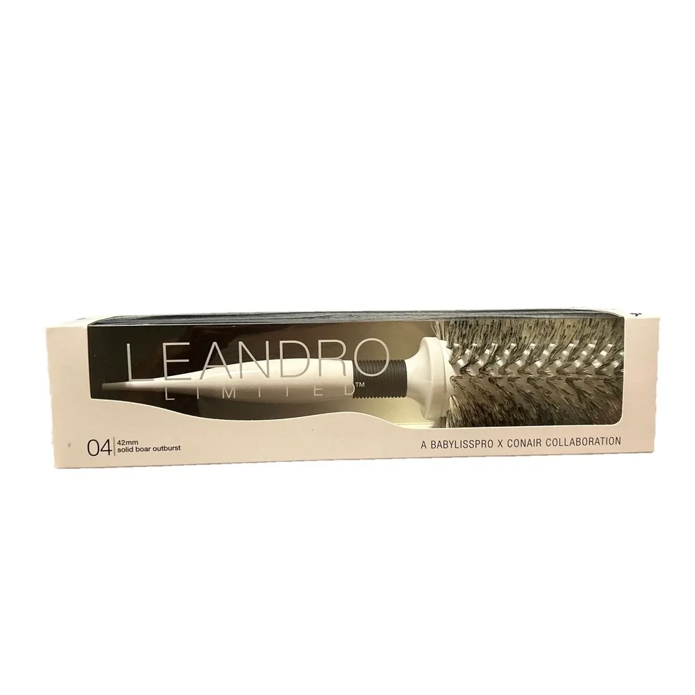 Leandro‎ Limited Babylisspro X Conair 42 Mm Solid Boar Outburst Round Brush New